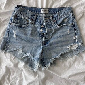 AGOLDE size 24 Parker Denim Cut Off Shorts